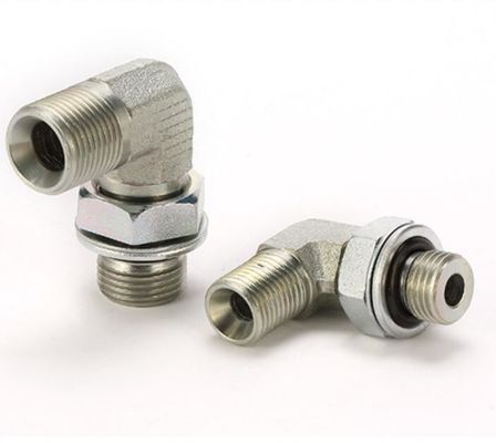 Μακρά διάρκεια ζωής 90 μοίρες αγκώνα Bsp Thread Stud Τελειών υδραυλικών σωλήνων Fitting DIN Standard