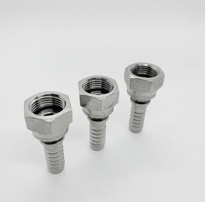 Δυνατή σύνδεση PT NPT Bsp Jic από ανοξείδωτο χάλυβα Υδραυλικά εύκαμπτα εξαρτήματα σωλήνων 26711