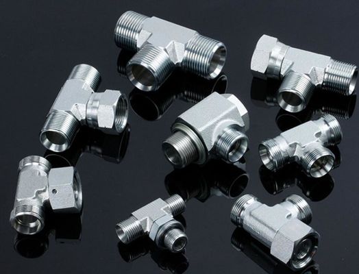 1CG9 Υδραυλικά εξαρτήματα OEM για προσαρμογή σωλήνων με μακρά διάρκεια ζωής και 90 μοίρες αγκώνα Bsp νήμα