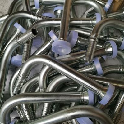 90 μοίρες SAE Φλάντζη 3000 Psi Ατσάλι από ανοξείδωτο χάλυβα Ferrule Υδραυλικό σωληνάριο 87391