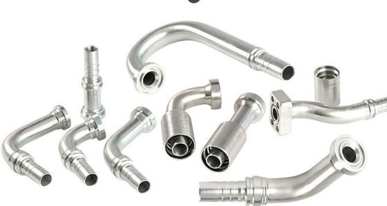 Χάλυβα από ανοξείδωτο χάλυβα SAE 90 deg Elbow Flange 6000 Psi Hydraulic Hose Connector Εξαγωγέας